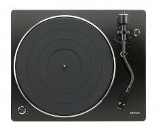 Denon DP-400 Schwarz Hi-Fi-Plattenspieler mit S-förmigem Tonarm