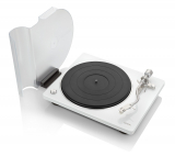 Denon DP-400 Weiß Hi-Fi-Plattenspieler mit S-förmigem Tonarm
